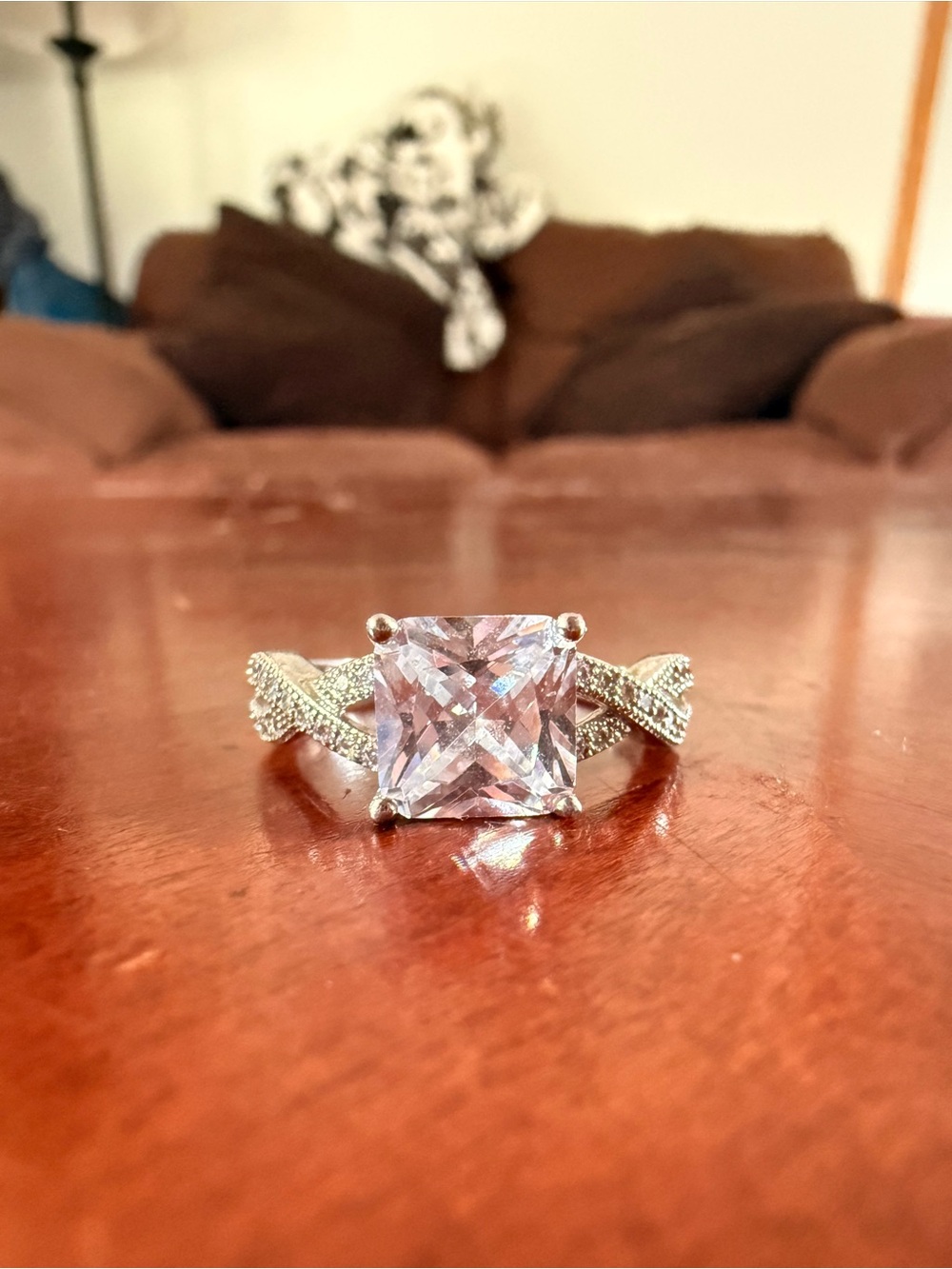 IBB CN sterling silver cubic zirconia ring
